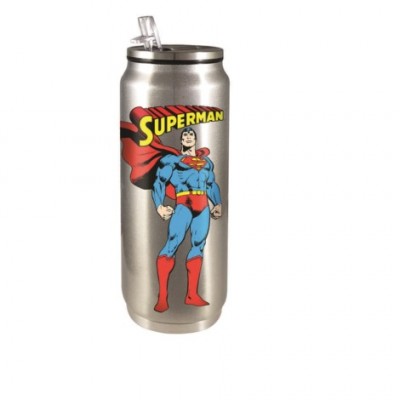 Bouteille Superman en Inox en forme de canette